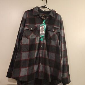 Freedom Foundry Flannel Button Up Shirt | Size XL | Men | Black/Red‎ Plaid